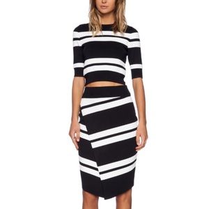 *SOLD* ALC Knit Crop Top & Asymmetrical Skirt NWT